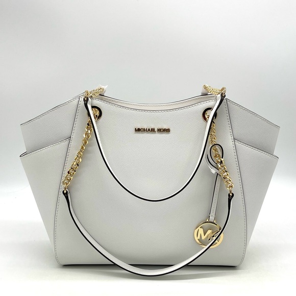 Michael Kors Large Chain Shoulder Tote Bag - Picture 1 of 7